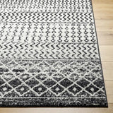 Surya Elaziz ELZ-2307 Black Gray 4' Round Rug
