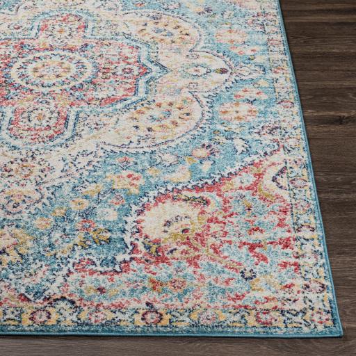 Surya Elaziz ELZ-2360 Cream Navy 2'7" x 7'6" Rug
