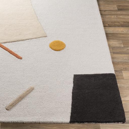 Surya Emma EMM-2300 Black Brick Red 8'10" x 12' Rug