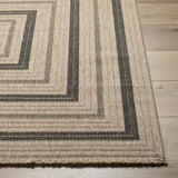 Surya Encore ENC-2300 Black Tan 3'3" Square Rug