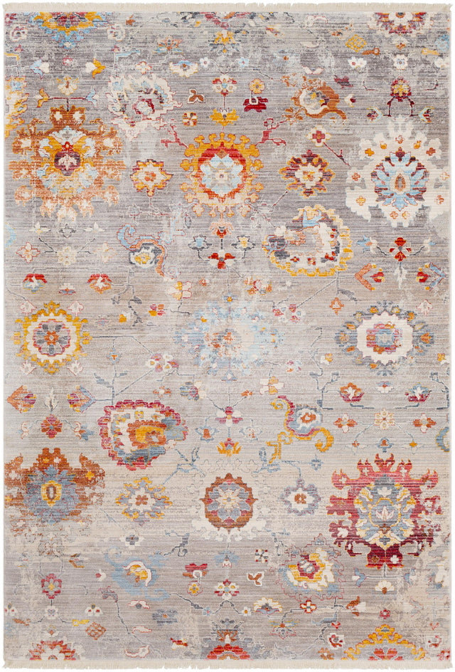 Surya Ephesians EPC-2302 Burnt Orange Gray 3'11" x 5'3" Rug