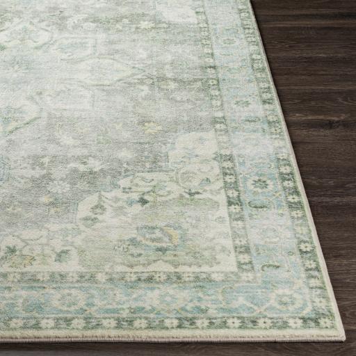 Surya Erin ERN-2309 Aqua Cream 2' x 2'11" Rug