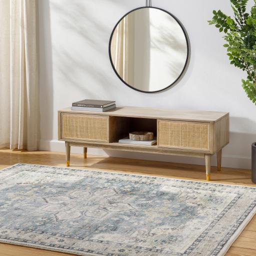 Surya Erin ERN-2320 Cream Light Gray 2'7" x 7'7" Rug