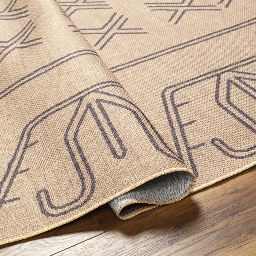 Surya Ez Jute EZT-2305 Beige Black 2' x 2'11" Rug