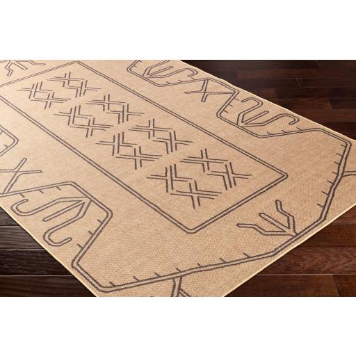 Surya Ez Jute EZT-2305 Beige Black 2' x 2'11" Rug