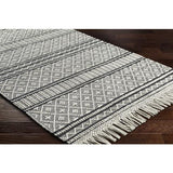 Surya Farmhouse Tassels FTS-2300 Black White 3' x 5' Rug