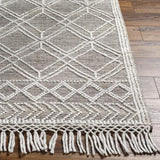 Surya Fleur FLE-2302 Dark Brown Medium Gray 9' x 12' Rug