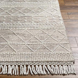 Surya Fleur FLE-2306 Dark Brown Ivory 5' x 7'6" Rug