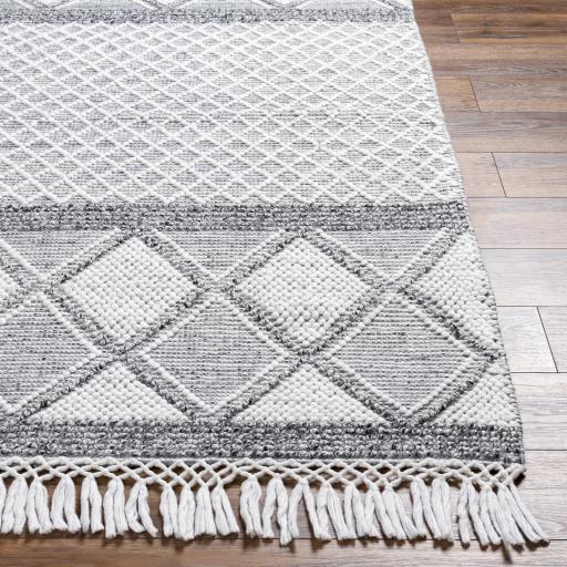 Surya Fleur FLE-2307 Black Light Slate 2'3" x 3'9" Rug