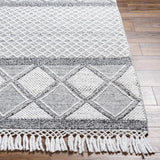 Surya Fleur FLE-2307 Black Light Slate 5' x 7'6" Rug