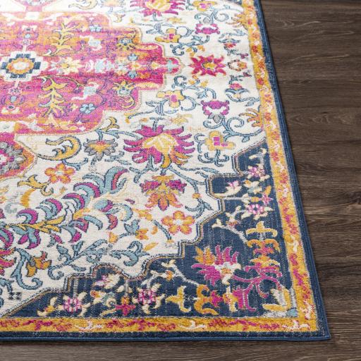 Surya Floransa FSA-2312 Burnt Orange Fuchsia 6'7" x 9' Rug