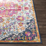 Surya Floransa FSA-2312 Burnt Orange Fuchsia 7'10" x 10' Rug