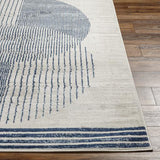 Surya Floransa FSA-2379 Cream Dark Blue 7'10" Round Rug