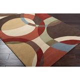 Surya Forum FM-7108 Brick Red Burgundy 6' Round Rug