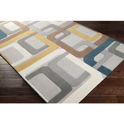 Surya Forum FM-7159 Brown Dark Blue 8' x 10' Kidney Rug