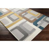 Surya Forum FM-7159 Brown Dark Blue 8' Square Rug