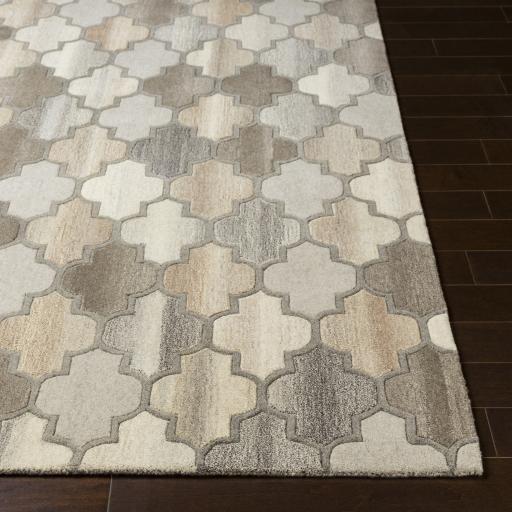 Surya Forum FM-7208 Black Brown 8' x 10' Kidney Rug
