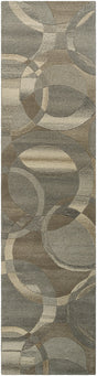 Surya Forum FM-7210 Black Brown 6' x 9' Kidney Rug