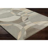 Surya Forum FM-7210 Black Brown 6' x 9' Kidney Rug