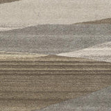 Surya Forum FM-7211 Black Brown 6' x 9' Kidney Rug