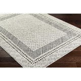 Surya Freud FEU-2301 Black Ivory 2'7" x 7'3" Rug