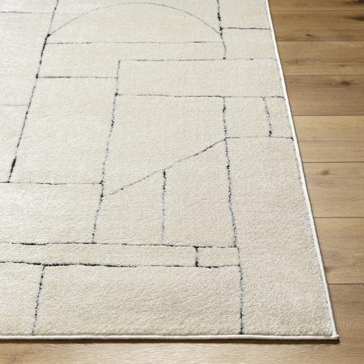 Surya Freud FEU-2307 Black Ivory 7'10" x 10' Rug