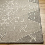 Surya Granada GND-2352 Cream Medium Gray 2' x 3' Rug