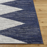 Surya Greenwich GWC-2324 Ink Blue Medium Gray 6'7" x 9' Rug
