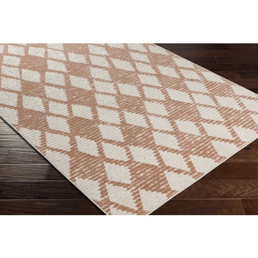 Surya Greenwich GWC-2340 Cream Dusty Pink 6'7" x 9' Rug