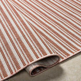 Surya Hampton HPT-2315 Ivory Red 7'7" Round Rug
