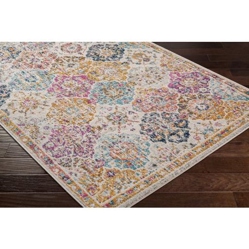 Surya Harput HAP-1018 Burgundy Burnt Orange 5'3" Round Rug