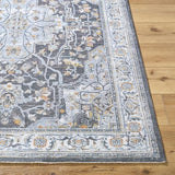 Surya Hassler HSL-2305 Black Charcoal 6'7" Round Rug