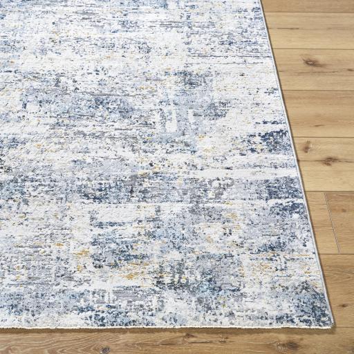 Surya Hassler HSL-2309 Charcoal Dark Blue 7'10" Round Rug