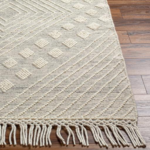 Surya Hemingway HMG-2306 Black Ivory 2'3" x 3'9" Rug