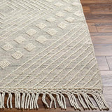 Surya Hemingway HMG-2306 Black Ivory 2'3" x 3'9" Rug