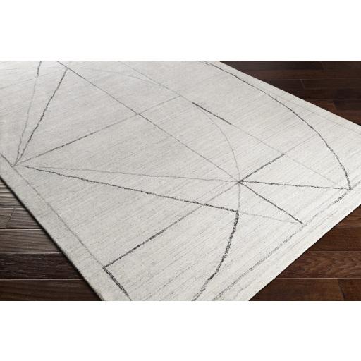 Surya Hightower HTW-3010 Black Charcoal 4' x 6' Rug