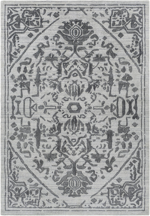 Surya Hightower HTW-3013 Black Light Gray 8' x 10' Rug