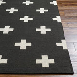 Surya Hilda HDA-2391 Black Ivory 2'3" x 10' Rug