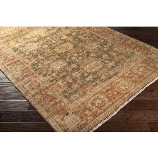 Surya Hillcrest HIL-9004 Brown Burgundy 7'9" x 9'9" Rug