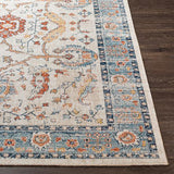 Surya Huntington Beach HTB-2301 Brick Red Cream 6'7" x 9' Rug