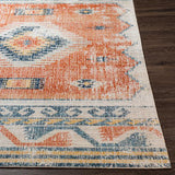Surya Huntington Beach HTB-2306 Brick Red Cream 6'7" x 9' Rug