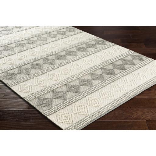 Surya Hygge HYG-2300 Charcoal White 5' x 7'6" Rug