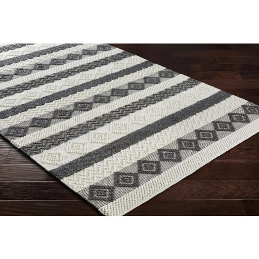 Surya Hygge HYG-2301 Black White 5' x 7'6" Rug