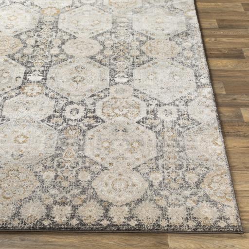 Surya Indigo IGO-2307 Beige Black 5'3" x 7'3" Rug