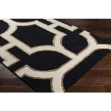 Surya Intermezzo INE-1000 Black Ivory 2' x 3' Rug