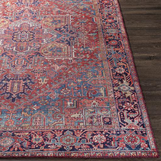 Surya Iris IRS-2330 Cream Dark Blue 2'6" x 7'6" Rug