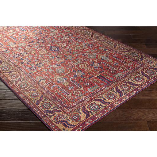 Surya Iris IRS-2332 Burnt Orange Dark Blue 3'6" x 5'6" Rug