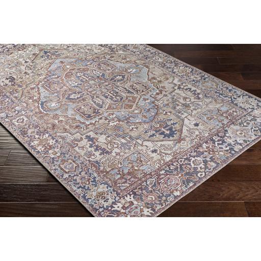 Surya Iris IRS-2360 Brown Cream 2'6" x 7'6" Rug