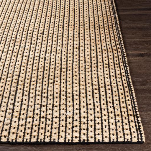 Surya Jasmine JAM-2300 Black Light Beige 5' x 7'6" Rug