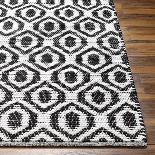 Surya Jean JEA-2307 Black Ivory 5' x 7'6" Rug